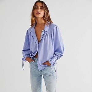 FREE PEOPLE Kiss Kiss Blouse NWT Size Small Lupine